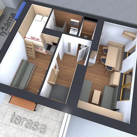 U Kralika, Apartman E, 50M Od Lanovky A Bobove Drahy, Parkovani Zdarma Dolna Morawa Zewnętrze zdjęcie
